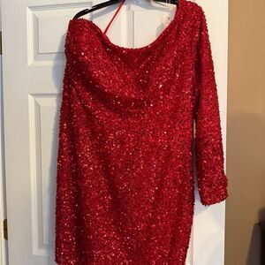 Sydney's Closet Vibrant Red Dress